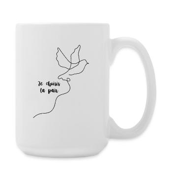 I choose peace - Large Mug 440 ml - white - Right