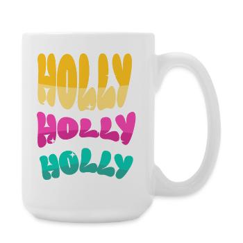 Houx Vacances Tricolore - Grande tasse 440 ml - blanc - Droite