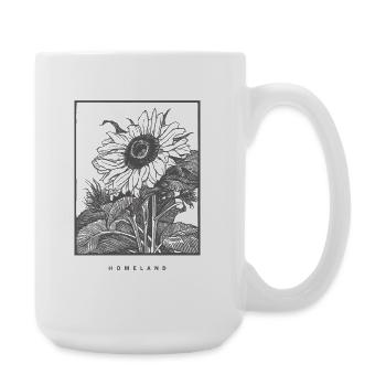 Sunflower Frame Homeland - Large Mug 440 ml - white - Right