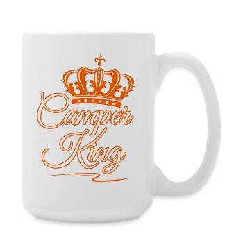 Camping-car King - Grande tasse 440 ml - blanc - Droite