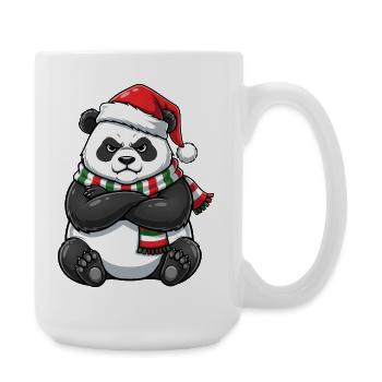 Grumpy Panda Weihnachtsmann Weihnachtsmütze  - Grande tasse 440 ml - blanc - Droite
