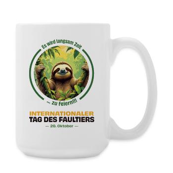 20 octobre – Journée internationale de la paresse - Grande tasse 440 ml - blanc - Droite