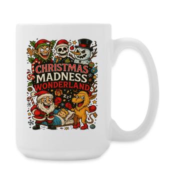 Christmas Madness Wonderland - Large Mug 440 ml - white - Right