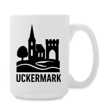 uckermark silhouette - Große Tasse 440 ml - Weiß - Rechts