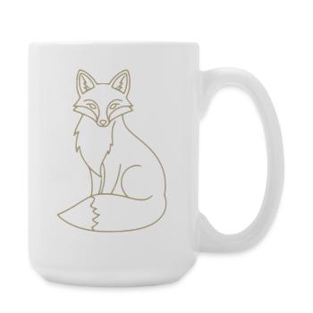 Golden Fox - Large Mug 440 ml - white - Right