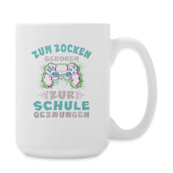 Manette de jeu née pour le jeu vidéo - Grande tasse 440 ml - blanc - Droite