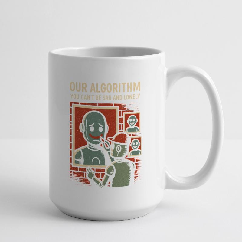 Our Algorithm Shirt for Programmers and Creators Large Mug 440 ml