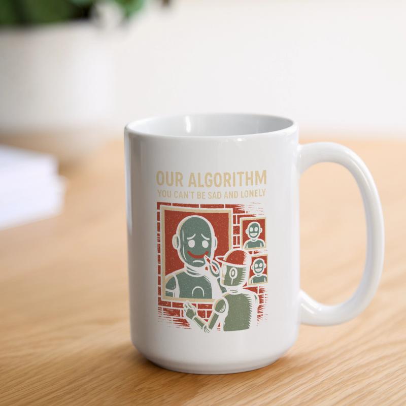 Our Algorithm Shirt for Programmers and Creators Large Mug 440 ml