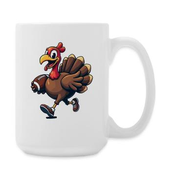 Thanksgiving Football Turkey - Large Mug 440 ml - white - Right