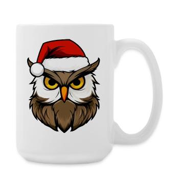 Hiboux Noël - Grande tasse 440 ml - blanc - Droite