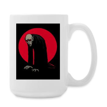 Démon vampire de la Lune Rouge dans l’Ombre - Grande tasse 440 ml - blanc - Droite