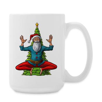 Yogis Weihnachten - Große Tasse 440 ml - Weiß - Rechts