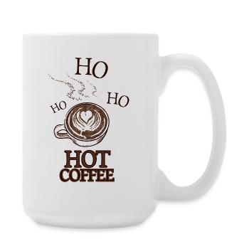Hot Coffee Coffee Fans Coffee Lovers Christmas - Large Mug 440 ml - white - Right