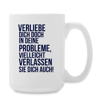 about going wild - fall in love with your problem - Large Mug 440 ml - white - Right