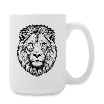 Lion - Large Mug 440 ml - white - Right