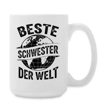Cadeau de la Meilleure Sœur du Monde - Grande tasse 440 ml - blanc - Droite