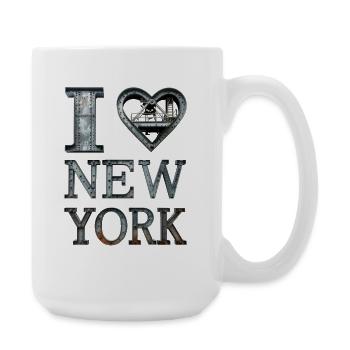 New York – Urban Industrial Love - Large Mug 440 ml - white - Right
