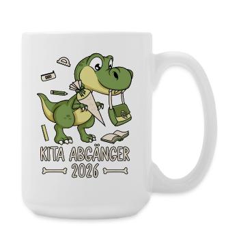 Kita Abgänger 2026 Dinosaurier - Große Tasse 440 ml - Weiß - Rechts