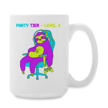 Party Tier Level 4 - Große Tasse 440 ml - Weiß - Rechts