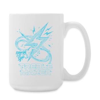 Treble Maker Digital Audio Pun Musician - Large Mug 440 ml - white - Right
