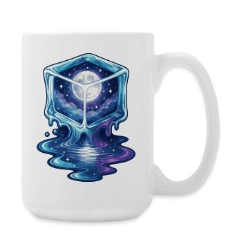 Kosmische Eiswürfel-Galaxie - Große Tasse 440 ml - Weiß - Rechts