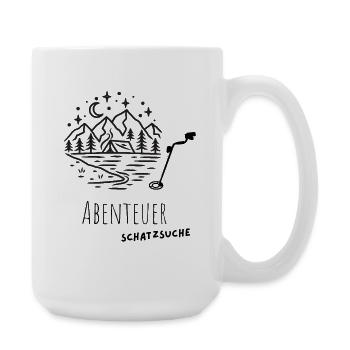 Abenteuer_Schatzsuche_Wald - Grande tasse 440 ml - blanc - Droite
