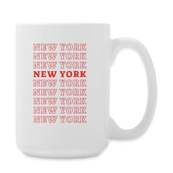 Typographie raster de New York - Grande tasse 440 ml - blanc - Droite