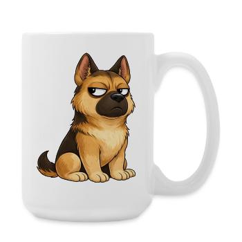 Cool Dog Berger allemand sceptique - Grande tasse 440 ml - blanc - Droite