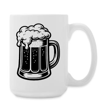 Beer stone - Large Mug 440 ml - white - Right