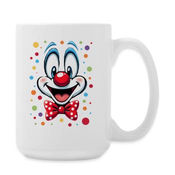 Déguisement de clown de carnaval Carnaval Carnaval - Grande tasse 440 ml - blanc - Droite