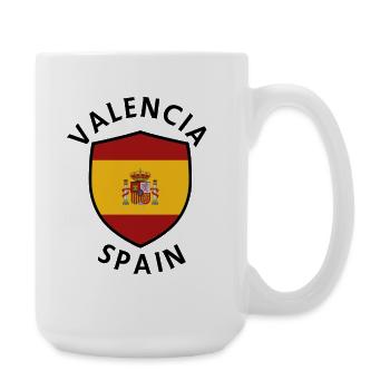 Modèle du Bouclier d’Espagne de Valence - Grande tasse 440 ml - blanc - Droite