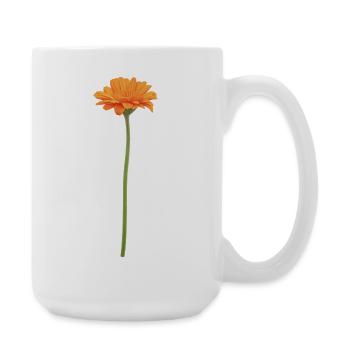 Orange Blossom on Stem - Large Mug 440 ml - white - Right