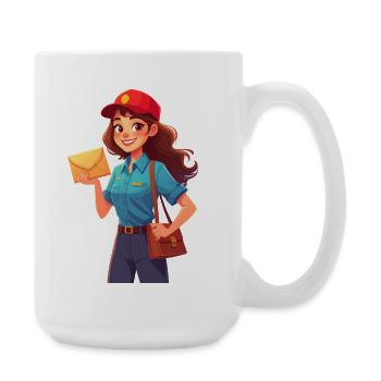 Postwoman / Postwoman - Large Mug 440 ml - white - Right
