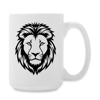 lion - Large Mug 440 ml - white - Right