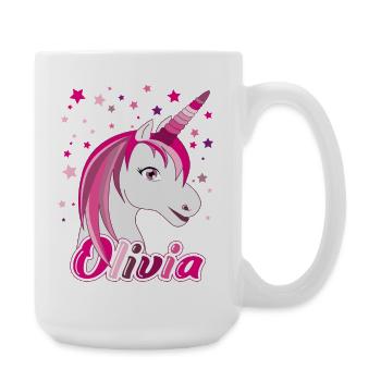 Olivia Einhorn, maiden name - Large Mug 440 ml - white - Right