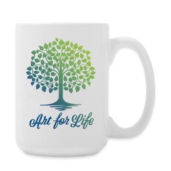 Art for Life - Large Mug 440 ml - white - Right