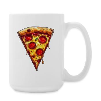 Pizza - Große Tasse 440 ml - Weiß - Rechts