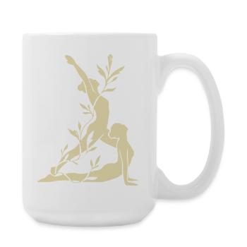 Yoga - Sun Salutation - Large Mug 440 ml - white - Right