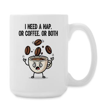 Nap or Coffee Cup Mood - Large Mug 440 ml - white - Right