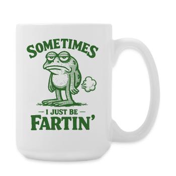 Parfois, je suis juste une grenouille qui pète. - Grande tasse 440 ml - blanc - Droite