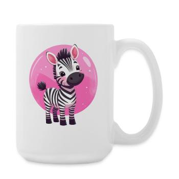 Zèbre - Grande tasse 440 ml - blanc - Droite