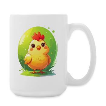 Poulet mignon - Grande tasse 440 ml - blanc - Droite