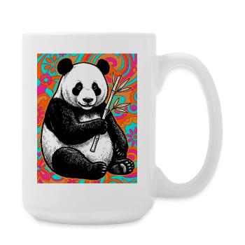 panda - Grande tasse 440 ml - blanc - Droite