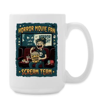 Horror Movie Fan Scream Team - Große Tasse 440 ml - Weiß - Rechts