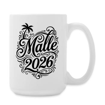 Malle 2026 Palme Majorque - Grande tasse 440 ml - blanc - Droite