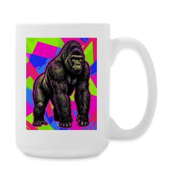 Gorilla - Große Tasse 440 ml - Weiß - Rechts