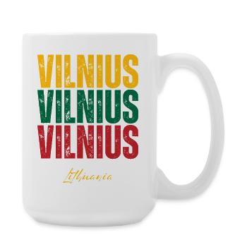 Vilnius, Litauen, ich liebe Vilnius - Große Tasse 440 ml - Weiß - Rechts