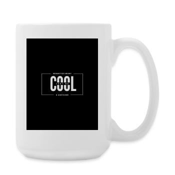 NoMatter What, coole fette Typografie - Große Tasse 440 ml - Weiß - Rechts