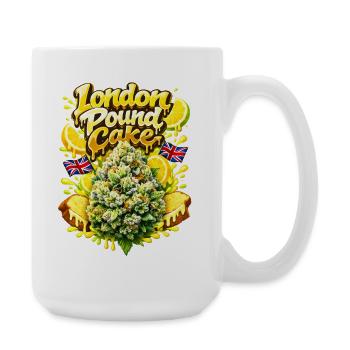 London Pound Cake Graffiti-Druck - Große Tasse 440 ml - Weiß - Rechts