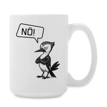 Nö! Specht – Sturer Vogel macht Pause - Große Tasse 440 ml - Weiß - Rechts